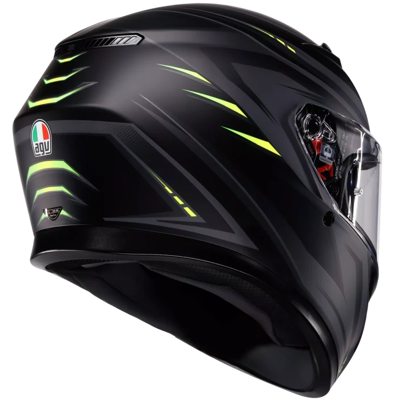 AGV K3 E2206  SYTH MATT BLACK / YELLOW FLUO