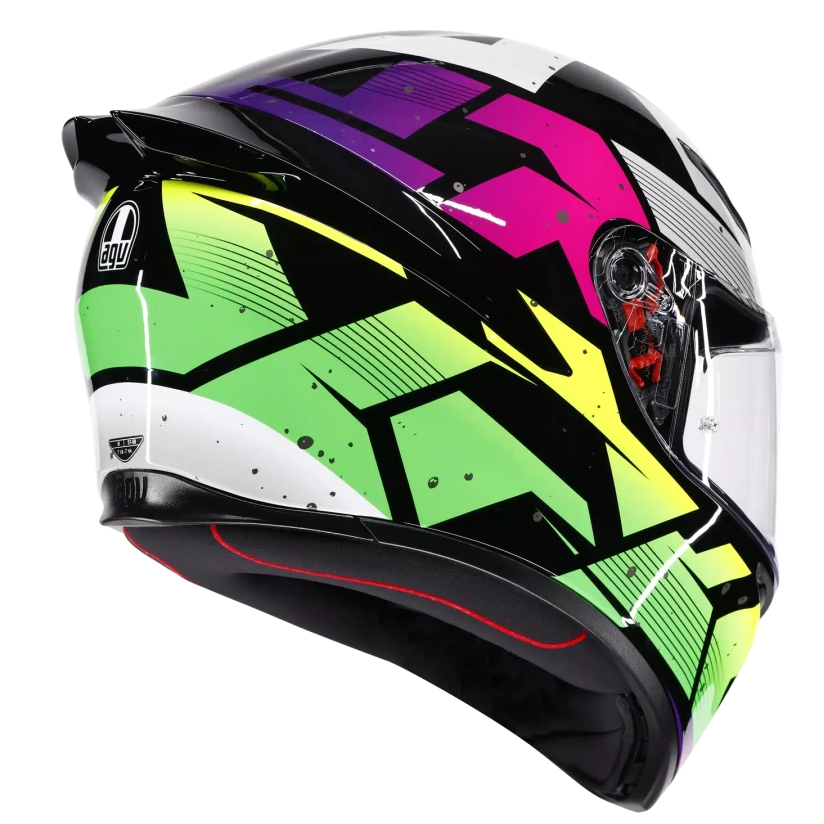 AGV K1 S E2206 PUNKPULSE BLACK / PURPLE / LIME