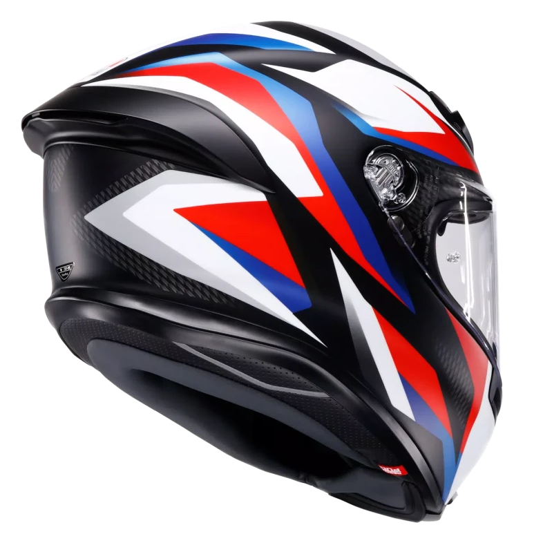 AGV K6 S E2206 TIMEWARP MATT BLACK / RED / BLUE