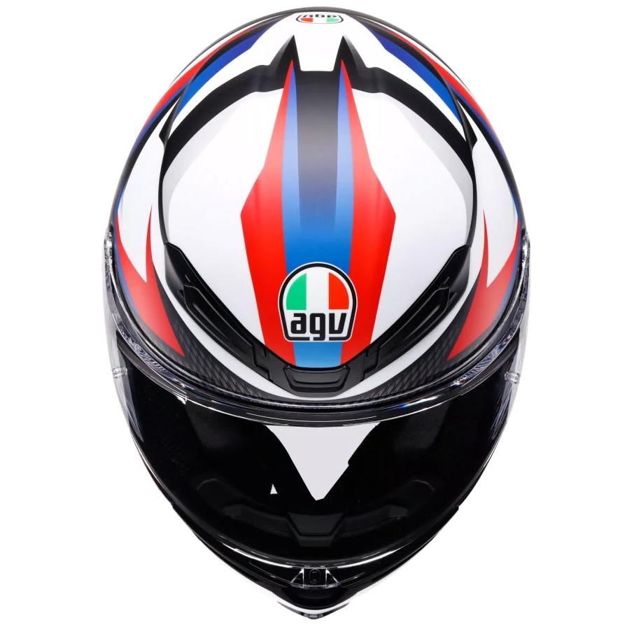 AGV K6 S E2206 TIMEWARP MATT BLACK / RED / BLUE