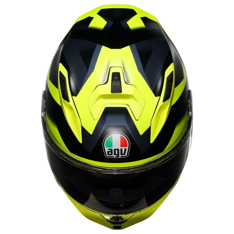 AGV K7 E2206 MPLK GLIMPSE MATT BLACK YELLOW FLUO