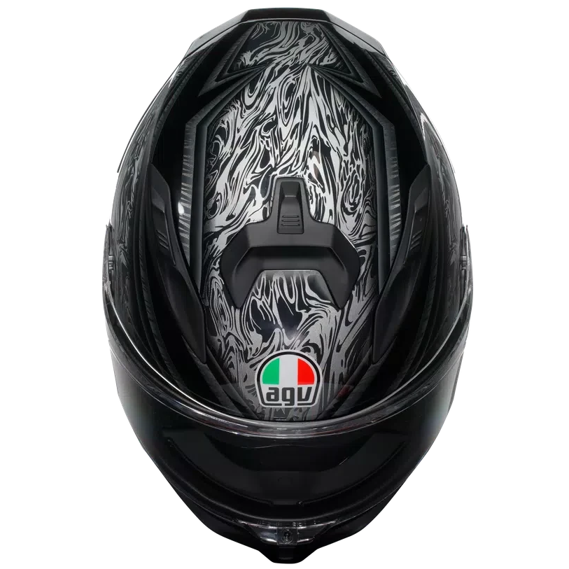 AGV K7 E2206 MPLK DAMASCUS BLACK SILVER
