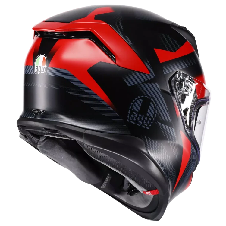 AGV K7 E2206 MPLK GLIMPSE MATT BLACK / RED