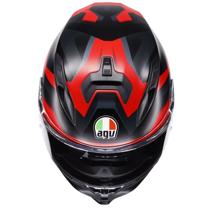 AGV K7 E2206 MPLK GLIMPSE MATT BLACK / RED