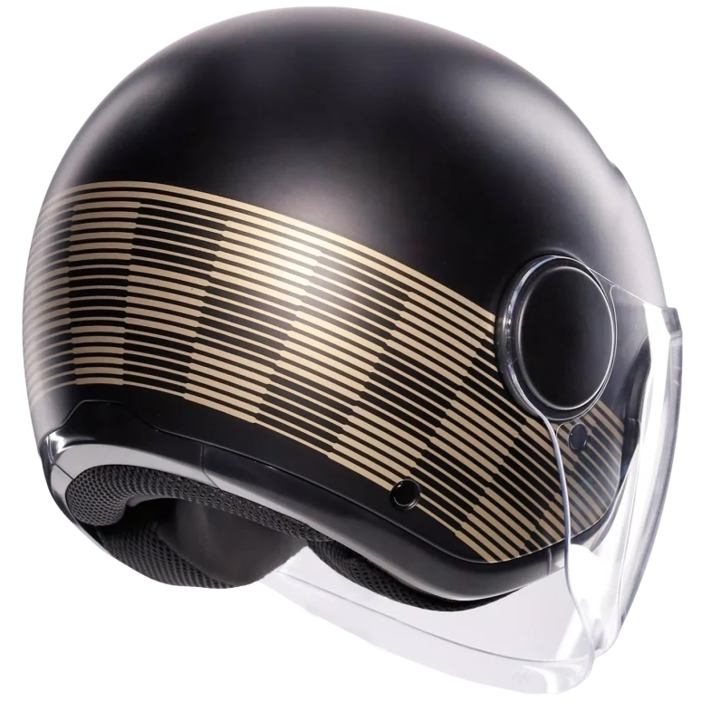 AGV ETERES E2206 PONZA MATT BLACK / GOLD