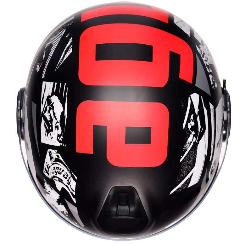 AGV ETERES E2206 HISTORY MATT BLACK / WHITE / RED