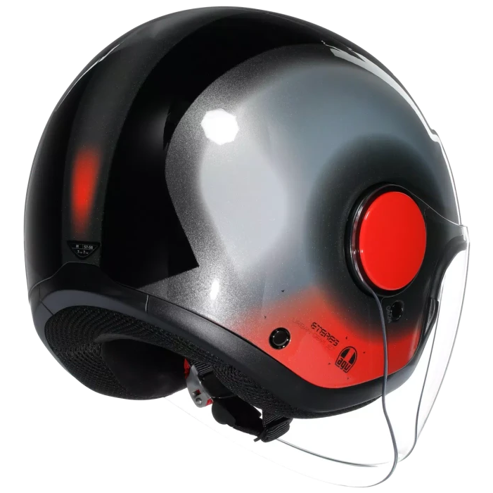 AGV ETERES E2206 LEVANTO BLACK / SILVER / RED