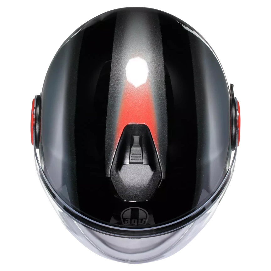 AGV ETERES E2206 LEVANTO BLACK / SILVER / RED