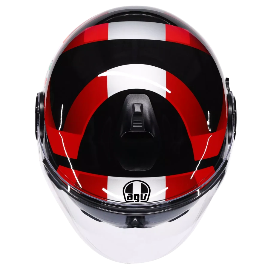 AGV ETERES E2206 CAMOGLI BLACK / RED / PURPLE