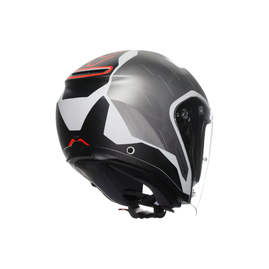 AGV IRIDES E2206 TRIESTE MATT BLACK / WHITE / RED
