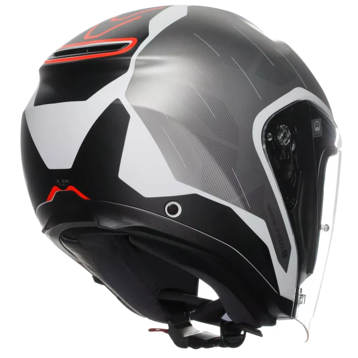 AGV IRIDES E2206 TRIESTE MATT BLACK / WHITE / RED
