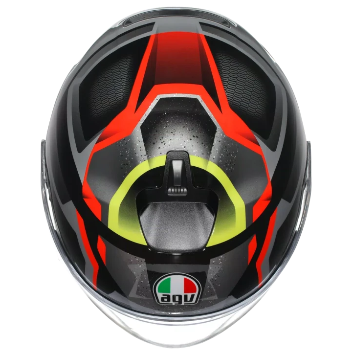 AGV IRIDES E2206 ZURIGO BLACK / RED / YELLOW FLUO