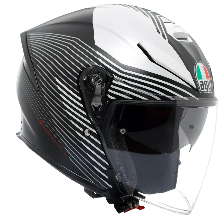 AGV K5 JET EVO E2206 CONTROL MATT BLACK / WHITE
