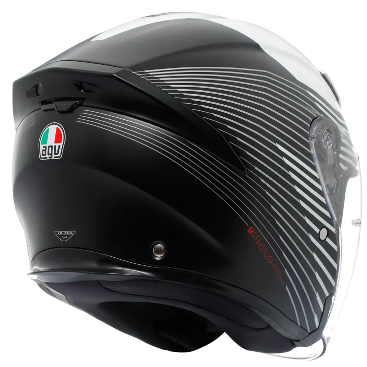 AGV K5 JET EVO E2206 CONTROL MATT BLACK / WHITE