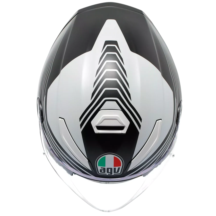AGV K5 JET EVO E2206 CONTROL MATT BLACK / WHITE