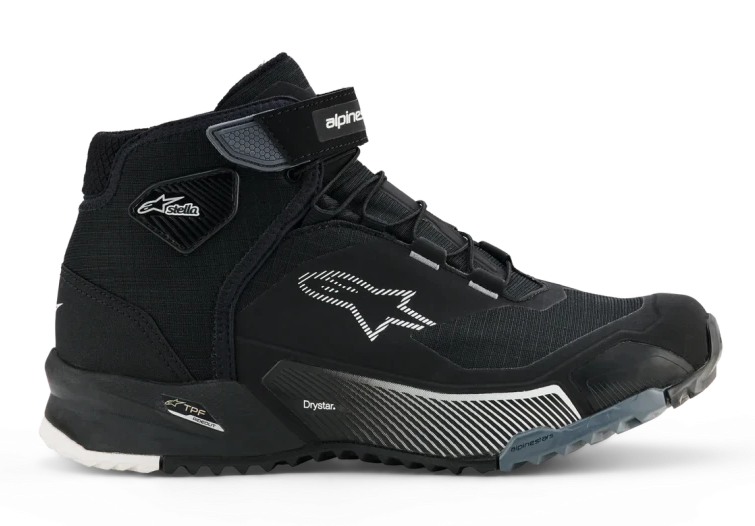 ALPINESTARS STELLA CR-X DRYSTAR BLACK / DARK GREY / WHITE SHOES