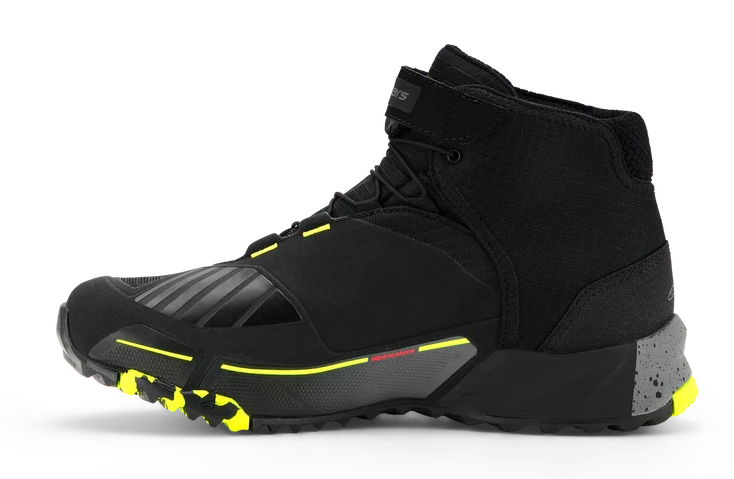 ALPINESTARS CR-X DRYSTAR BLACK / DARK GREY / YELLOW SHOES