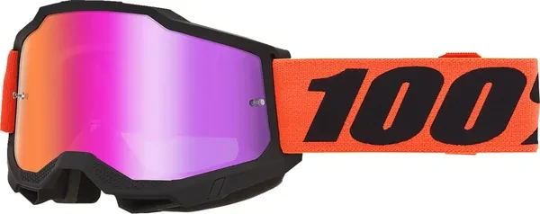 100% ACCURI 2 FERRAN MIRROR RED LENS GOGGLE