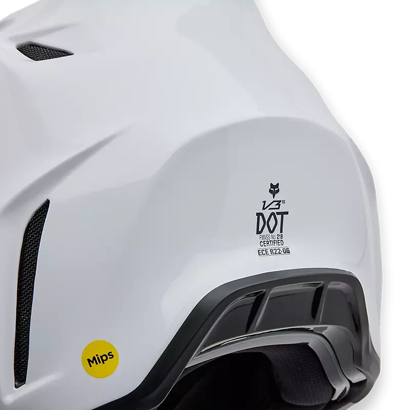 FOX V3 RS CARBON SOLID WHITE