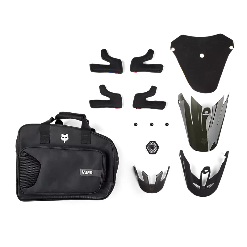 FOX V3 RS CARBON SOLID BLACK MATT