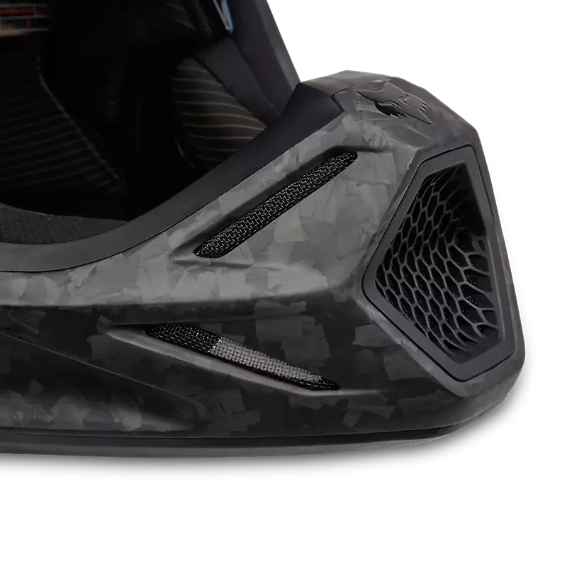 FOX V3 RS CARBON SOLID BLACK MATT