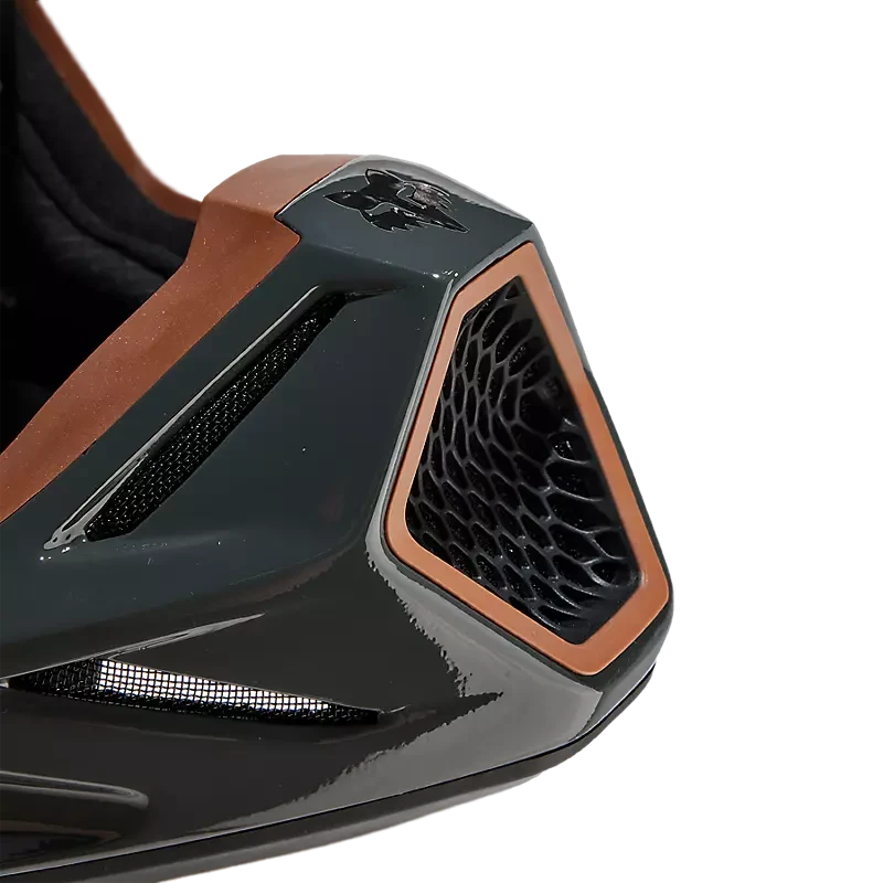 FOX V3 RS CARBON SOLID DARK BROWN