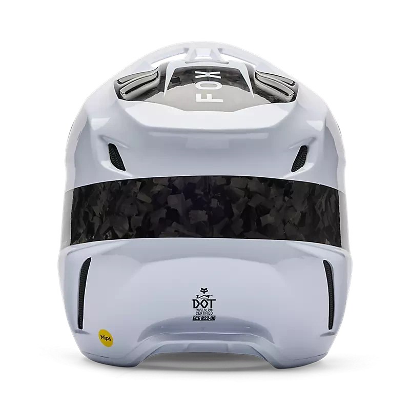 FOX V3 RS CARBON FRACTURE WHITE