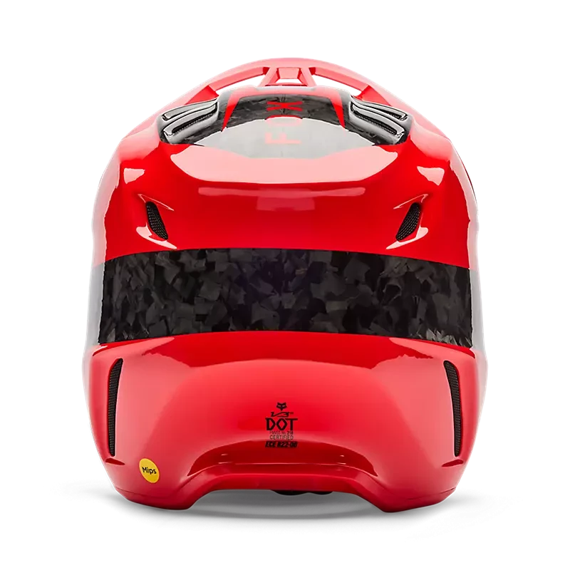 FOX V3 RS CARBON FRACTURE RED
