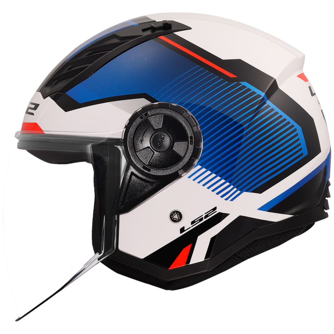 LS2 OF616 AIRFLOW 2 SOLAR WHITE / BLUE / RED