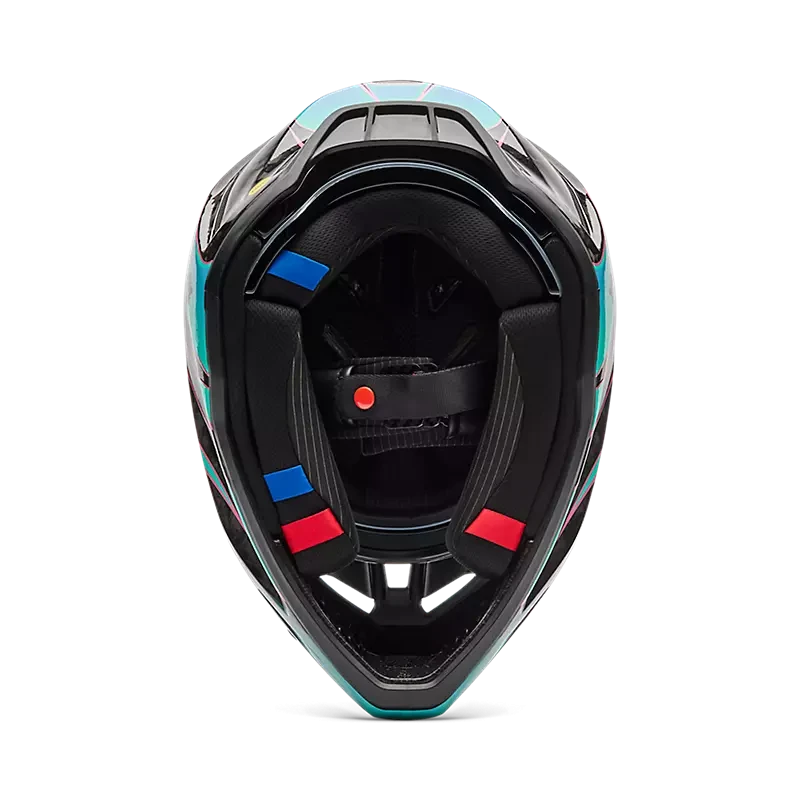 FOX V3 RS CARBON CANVAS AQUA BLUE