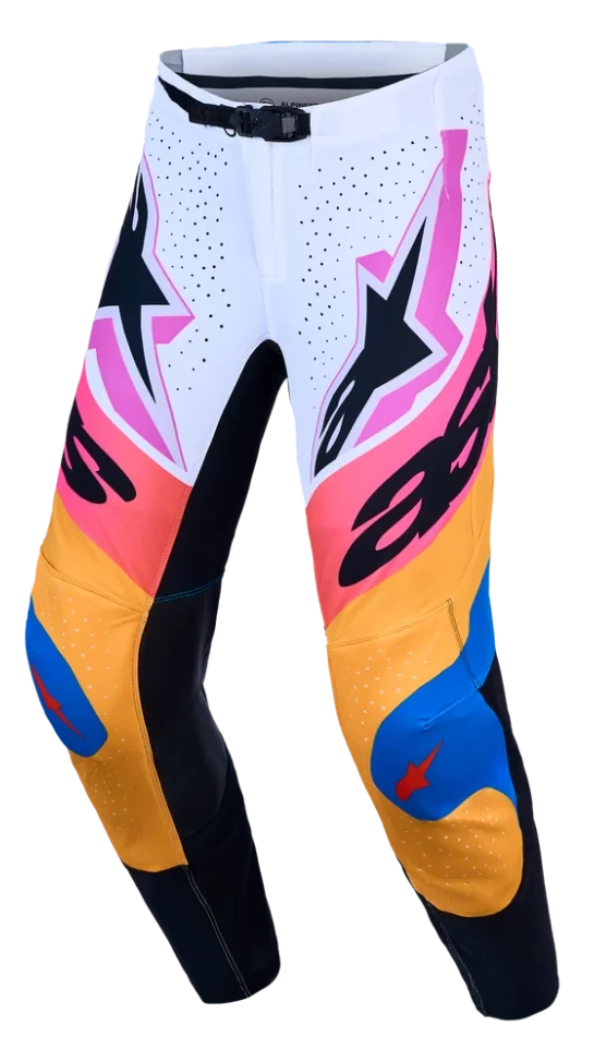 ALPINESTARS SUPERTECH DYNA WHITE / BLITHE BLUE / BLACK / PURPLE PANTS