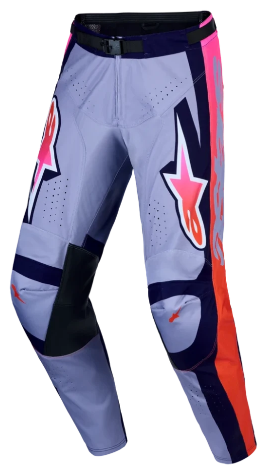 ALPINESTARS RACER AIR HUNT LIGHT VIOLET / DEEP PURPLE / PINK FLUO PANTS