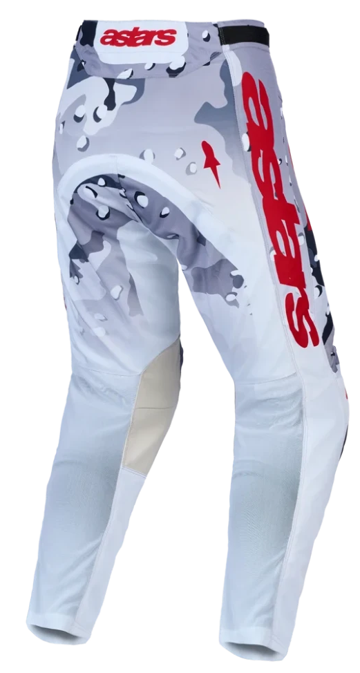 ALPINESTARS RACE AIR LONE GRAY CAMO / WHITE / FIRE RED PANTS