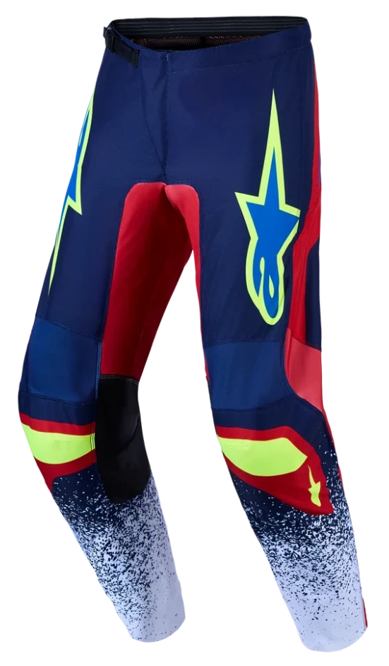 ALPINESTARS FLUID DRAG BLUE NAVY / FIRE RED / WHITE PANTS