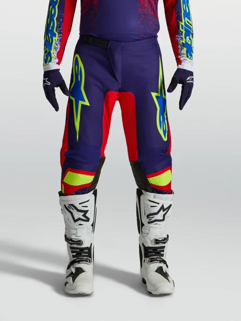 ALPINESTARS FLUID DRAG BLUE NAVY / FIRE RED / WHITE PANTS