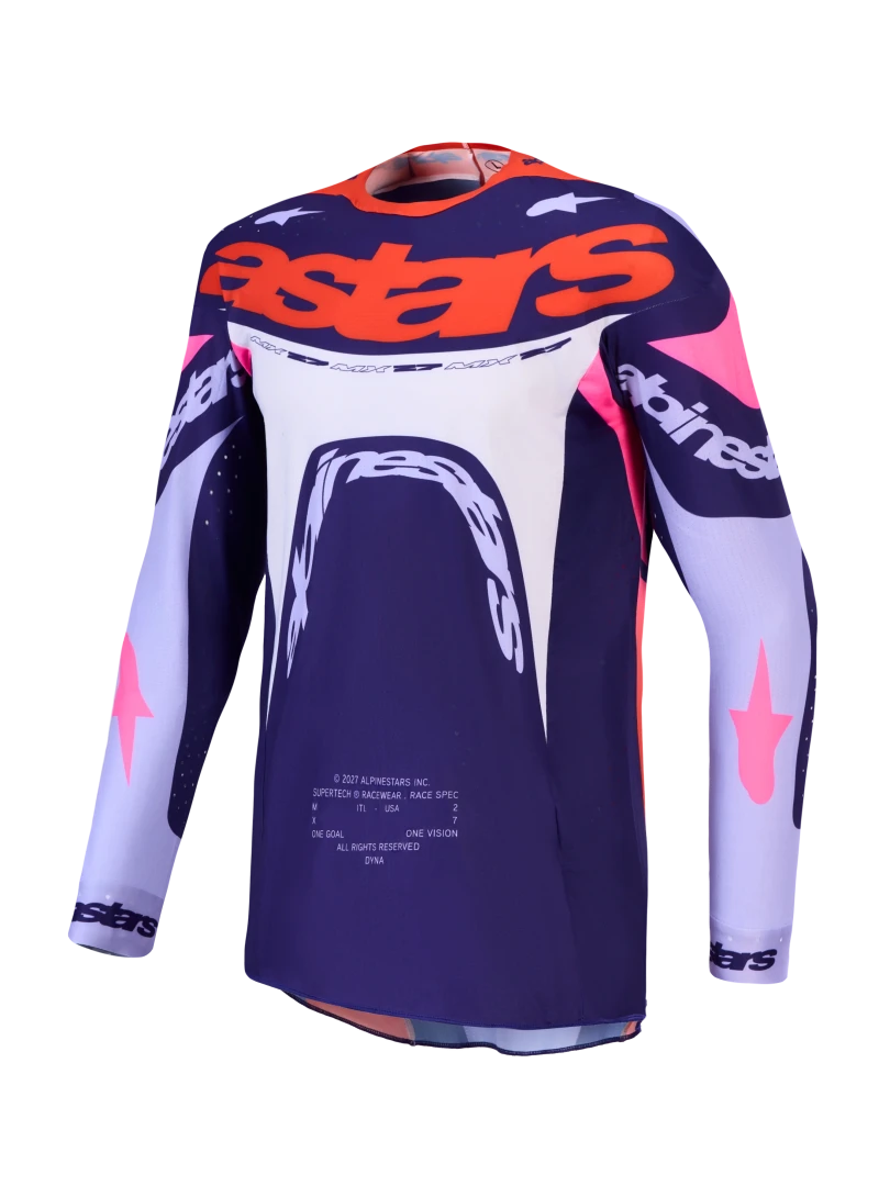 ALPINESTARS SUPERTECH DYNA LIGHT VIOLET / DEEO PURPLE / PINK FLUO JERSEY