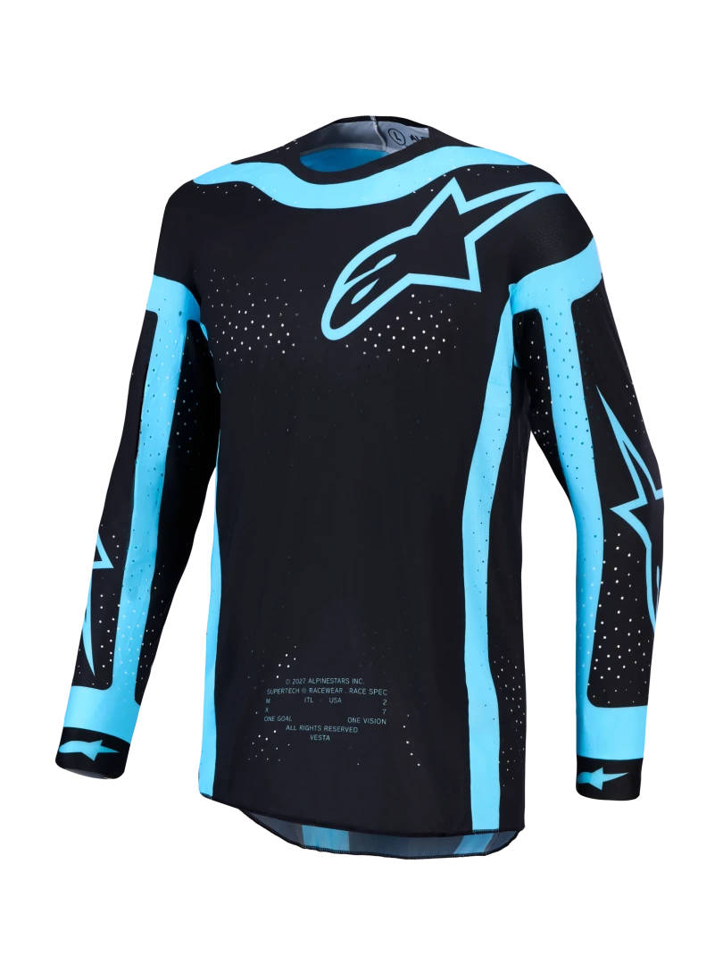 ALPINESTARS SUPERTECH VESTA BLACK / TURQUOISE JERSEY