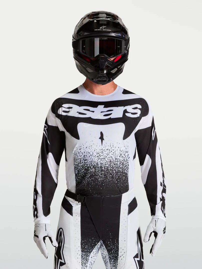 ALPINESTARS TECHSTAR SWAN WITH / BLACK JERSEY