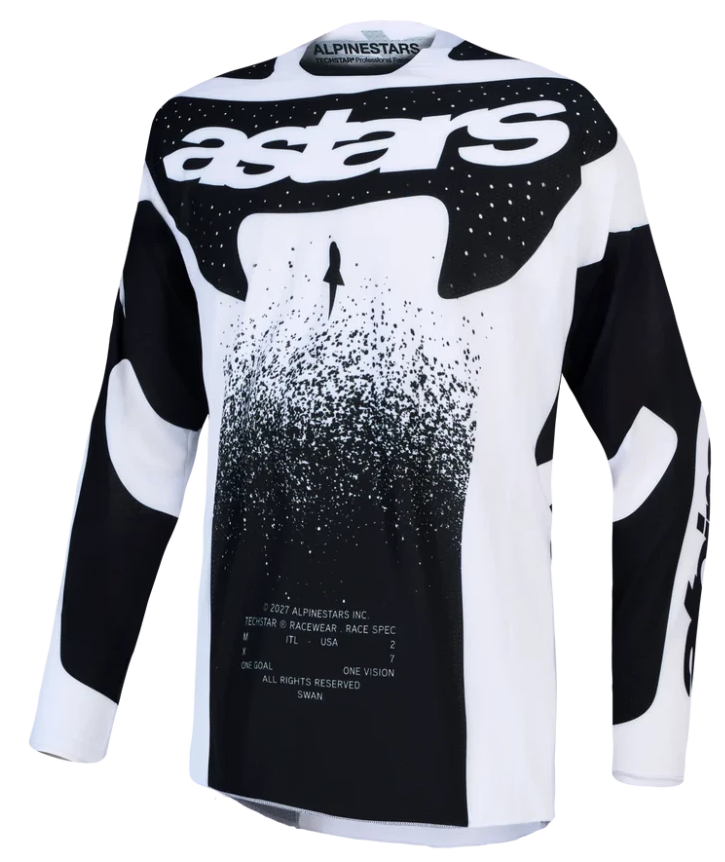 ALPINESTARS TECHSTAR SWAN WITH / BLACK JERSEY