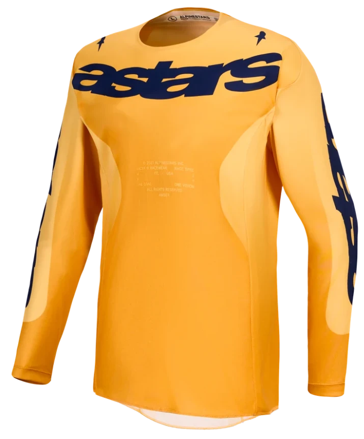 ALPINESTARS RACER AMBER ORANGE / GOLD / DEEP BLUE JERSEY