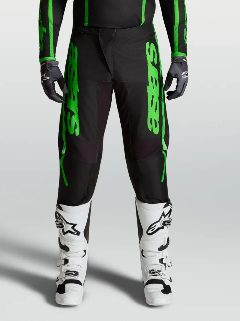 ALPINESTARS FLUID APEX V2 BLACK / GREEN FLUO PANTS