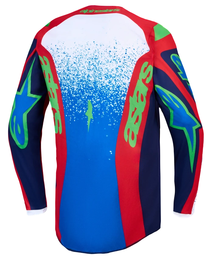 ALPINESTARS FLUID DRAG BLUE NAVY / FIRE RED / WHITE JERSEY