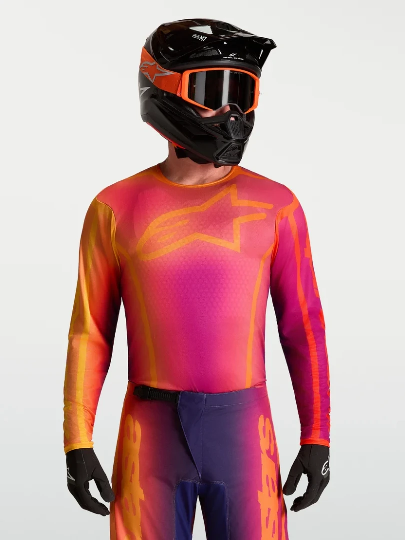 ALPINESTARS FLUID KEPLER DARK PUR / ORANGE JERSEY