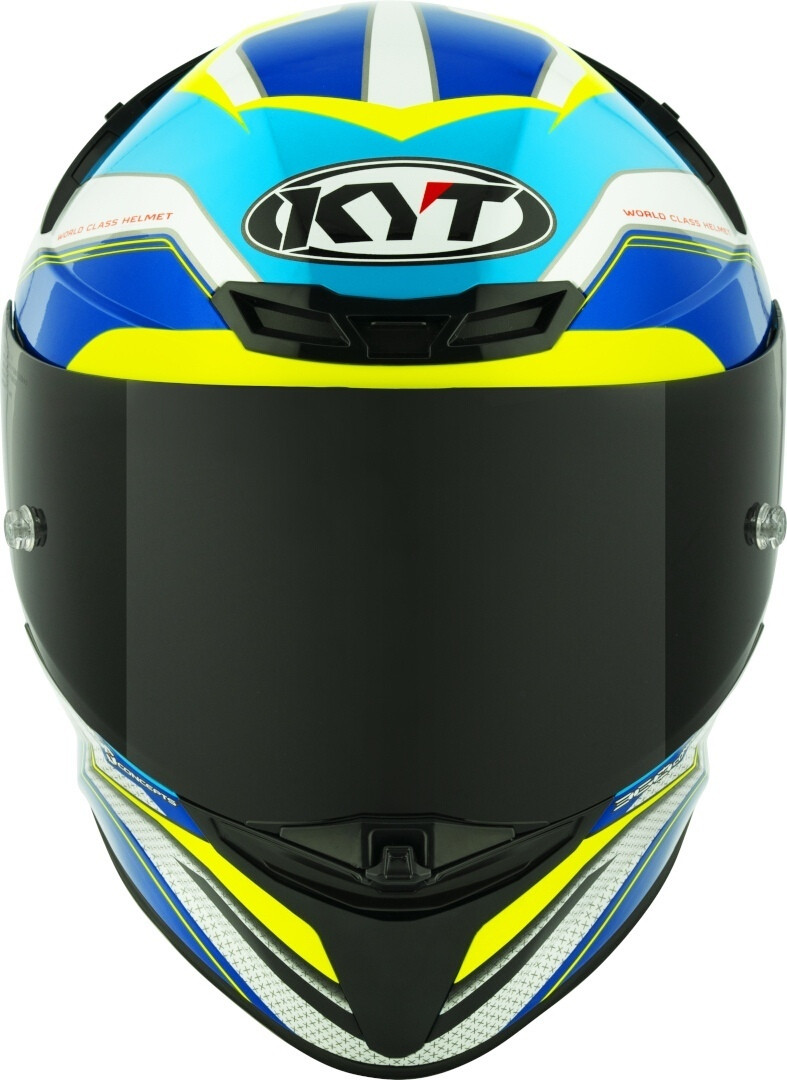 Kyt TT-Revo Grand Prix White / Light Blue
