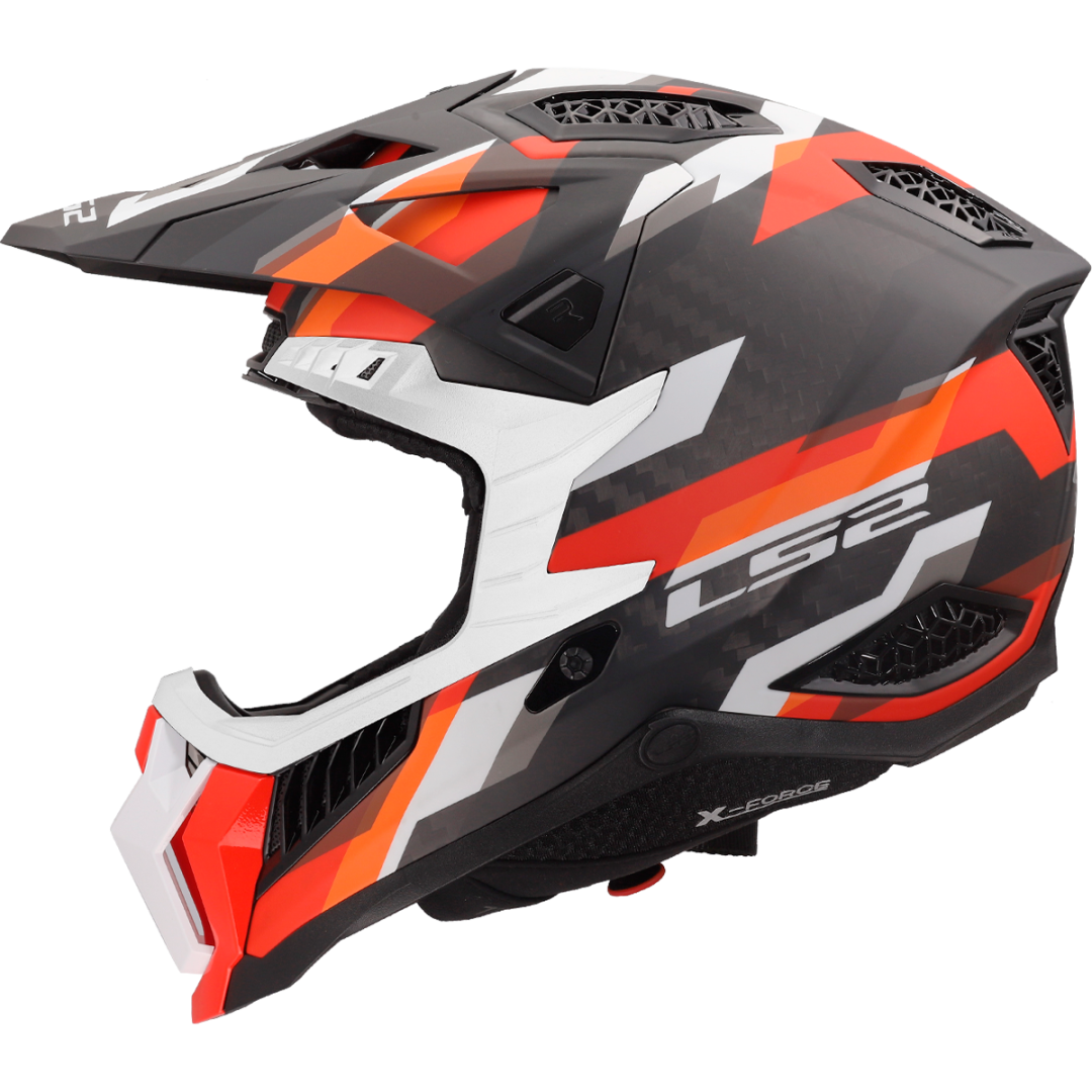 LS2 MX703 X-FORCE PHANTOM MATT ORANGE / RED