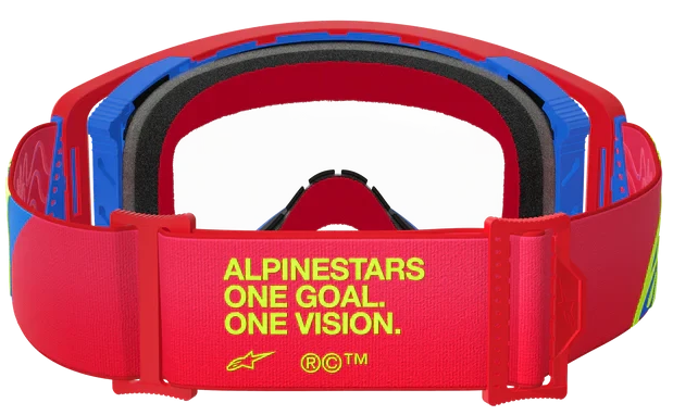 ALPINESTARS SUPERTECH CORP RED BLUE CLEAR LENS GOGGLES