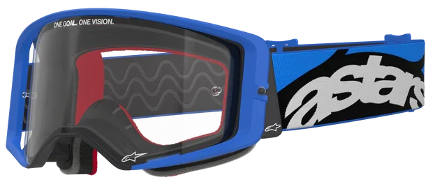 ALPINESTARS SUPERTECH BLUE CLEAR LENS GOGGLES