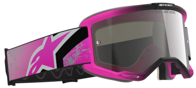 ALPINESTARS VISION 5 LAHND IRON PINK FLUO MIRROR SILVER GOGGLES