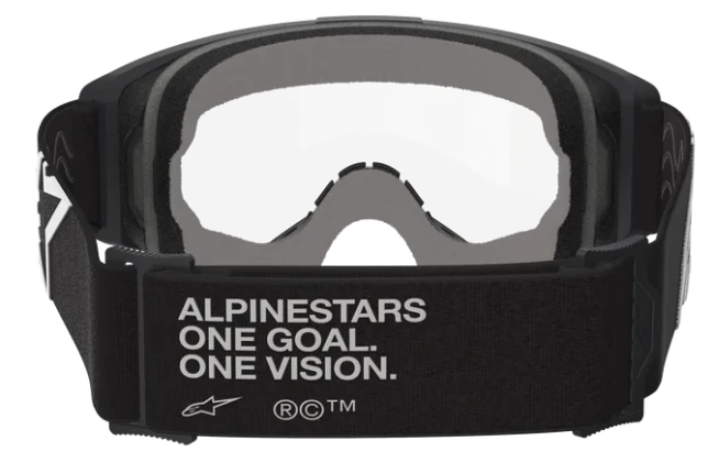 ALPINESTARS VISION BLACK GREY CLEAR LENS OTG GOGGLES