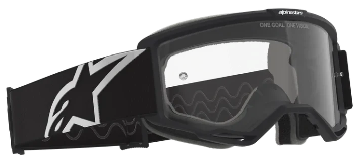 ALPINESTARS VISION BLACK GREY CLEAR LENS OTG GOGGLES